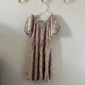 Epic Threads Floral Short Sleeve Dress, Girls size Large